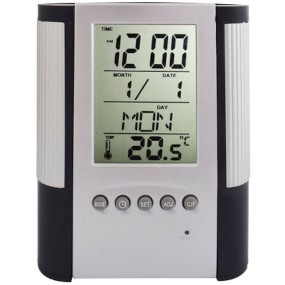 Clock Stationery Holder Front